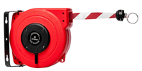 Barrier tape cassette 18m red white